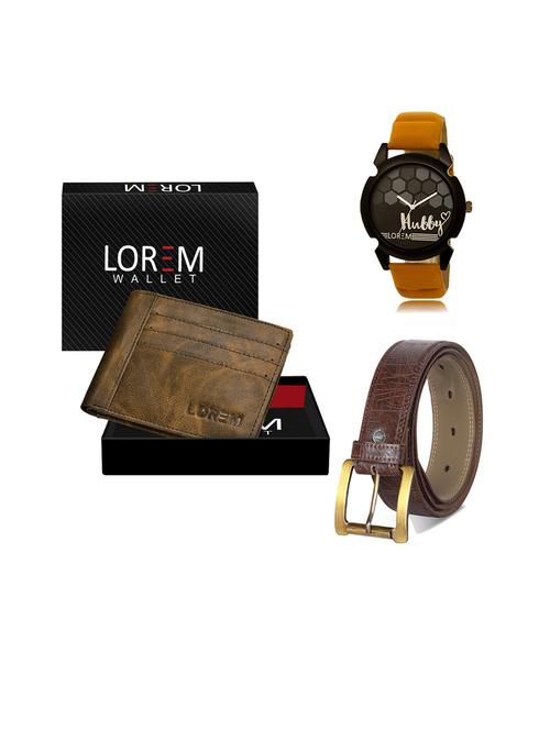 belt, wallet & watch gift combo - 19544724 - Very Small Image - 1