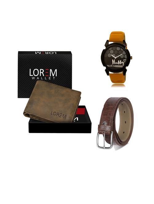 belt, wallet & watch gift combo - 19544763 - Very Small Image - 1