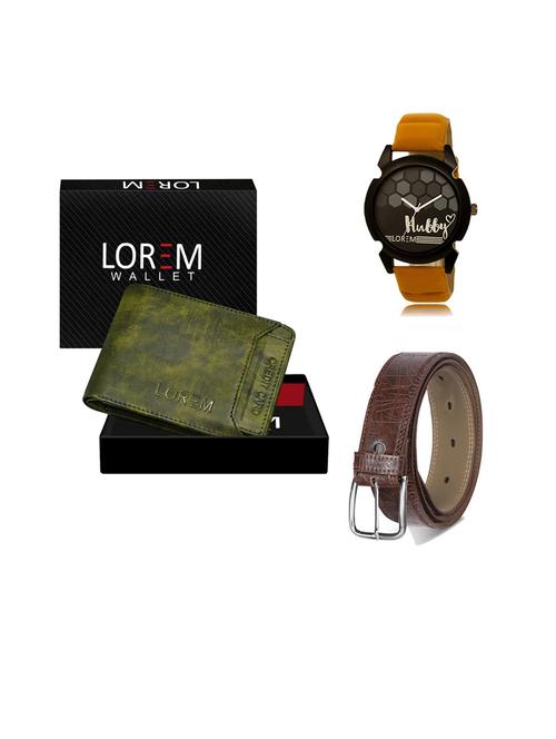 belt, wallet & watch gift combo - 19544775 - Very Small Image - 1