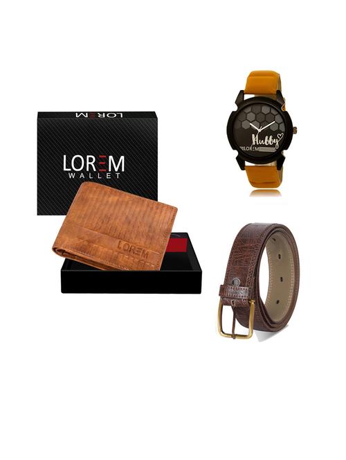 belt, wallet & watch gift combo - 19544786 - Very Small Image - 1