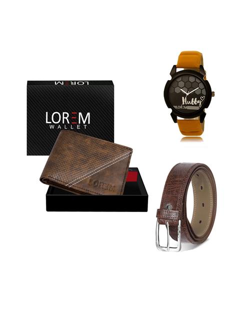 belt, wallet & watch gift combo - 19544806 - Very Small Image - 1