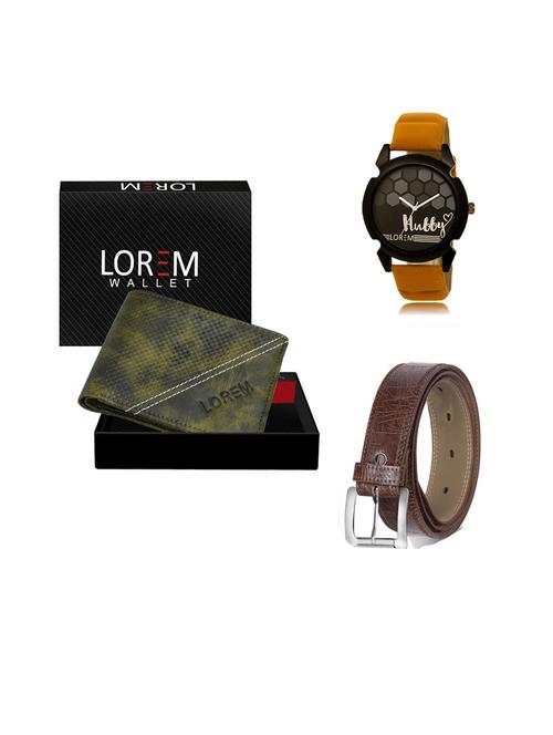 belt, wallet & watch gift combo - 19544815 - Very Small Image - 1