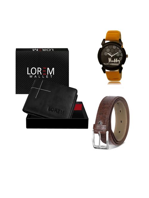 belt, wallet & watch gift combo - 19544855 - Very Small Image - 1