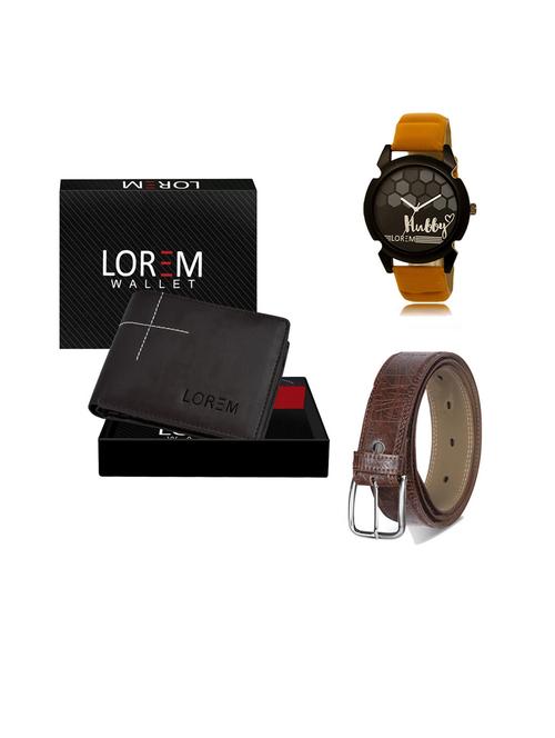 belt, wallet & watch gift combo - 19544859 - Very Small Image - 1