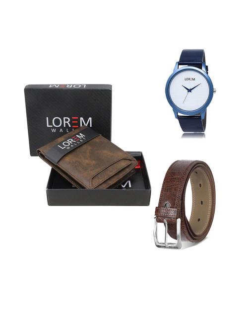belt, wallet & watch gift combo - 19544915 - Very Small Image - 1