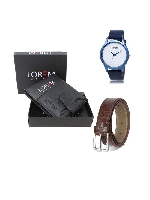 belt, wallet & watch gift combo - 19544932 - Very Small Image - 1