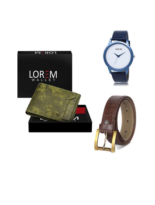 belt, wallet & watch gift combo - 19544976 - Very Small Image - 1