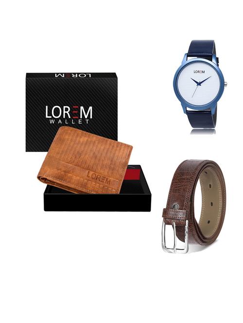 belt, wallet & watch gift combo - 19545058 - Very Small Image - 1