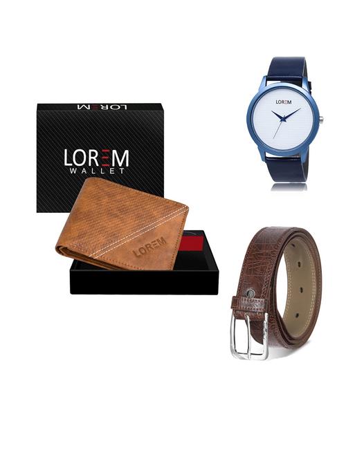 belt, wallet & watch gift combo - 19545082 - Very Small Image - 1