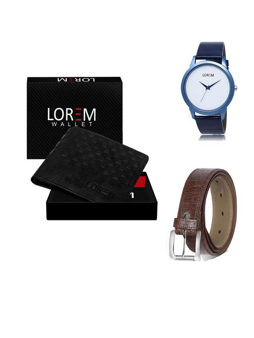 belt, wallet & watch gift combo - 19545115 - Very Small Image - 1