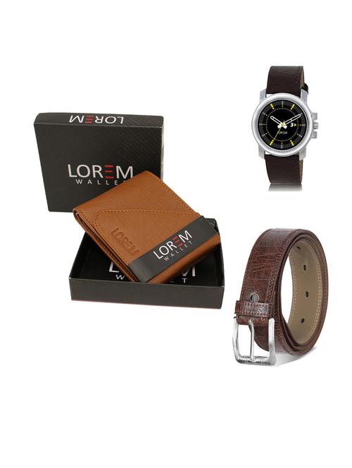 belt, wallet & watch gift combo - 19545167 - Very Small Image - 1