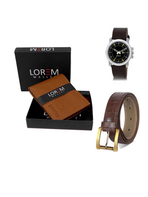 belt, wallet & watch gift combo - 19545168 - Very Small Image - 1