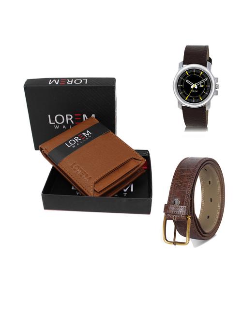 belt, wallet & watch gift combo - 19545176 - Very Small Image - 1