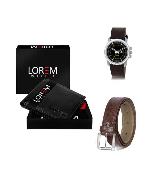 belt, wallet & watch gift combo - 19545241 - Very Small Image - 1