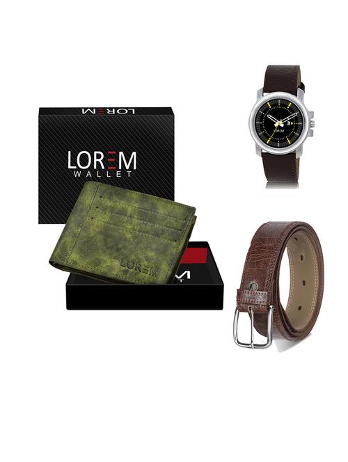 belt, wallet & watch gift combo - 19545255 - Very Small Image - 1