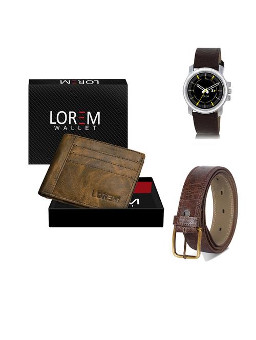 belt, wallet & watch gift combo - 19545266 - Very Small Image - 1