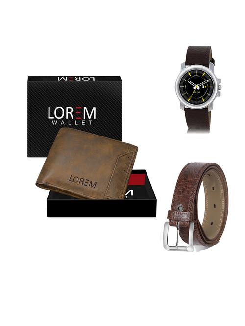 belt, wallet & watch gift combo - 19545295 - Very Small Image - 1