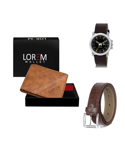 belt, wallet & watch gift combo - 19545349 - Very Small Image - 1