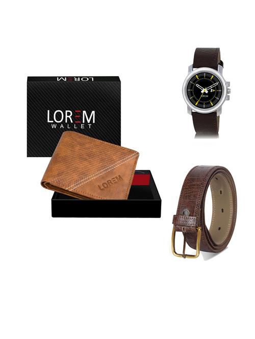 belt, wallet & watch gift combo - 19545350 - Very Small Image - 1