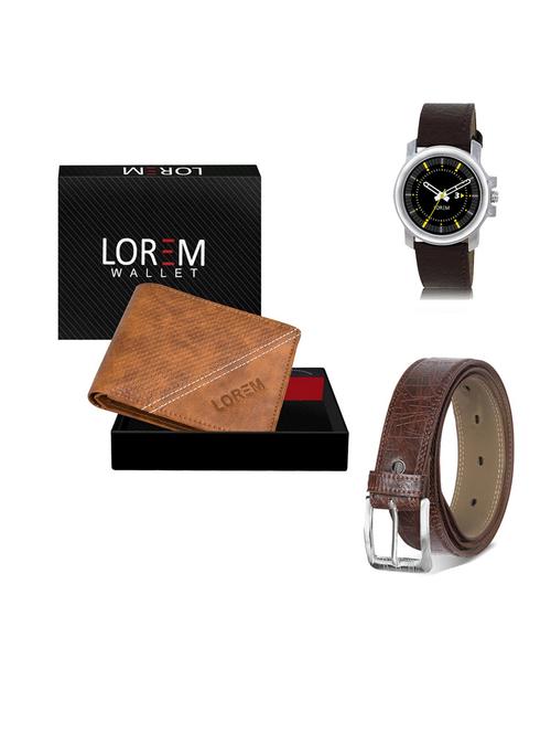 belt, wallet & watch gift combo - 19545353 - Very Small Image - 1