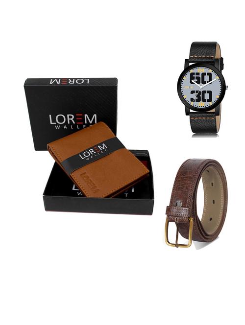 belt, wallet & watch gift combo - 19545440 - Very Small Image - 1