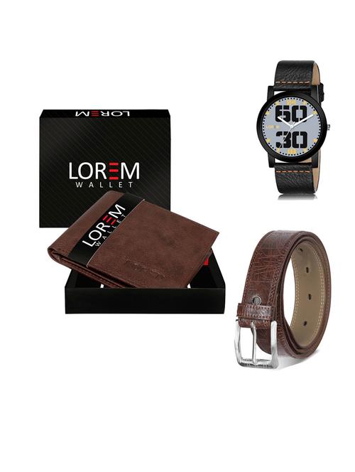 belt, wallet & watch gift combo - 19545497 - Very Small Image - 1