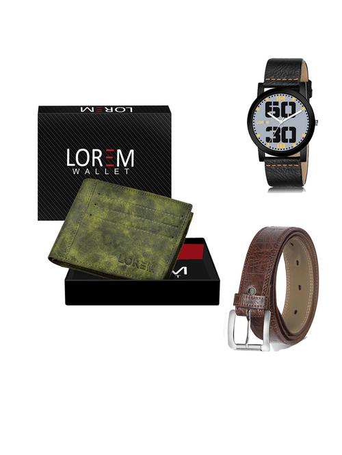 belt, wallet & watch gift combo - 19545523 - Very Small Image - 1