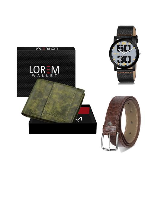 belt, wallet & watch gift combo - 19545531 - Very Small Image - 1