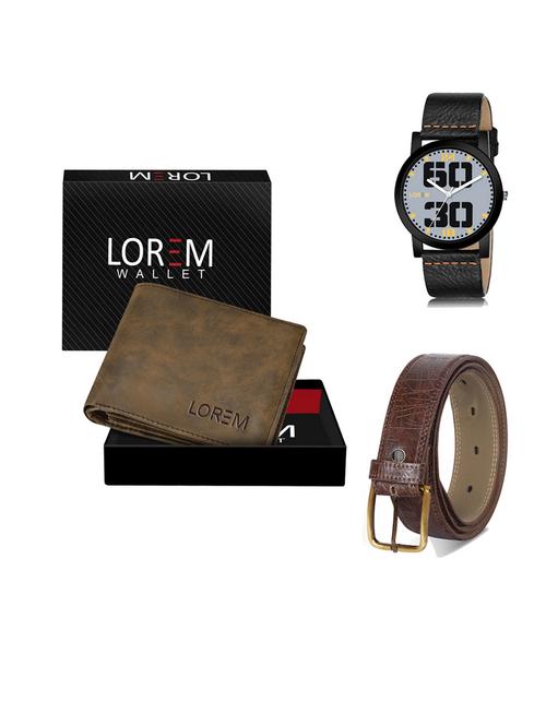 belt, wallet & watch gift combo - 19545572 - Very Small Image - 1