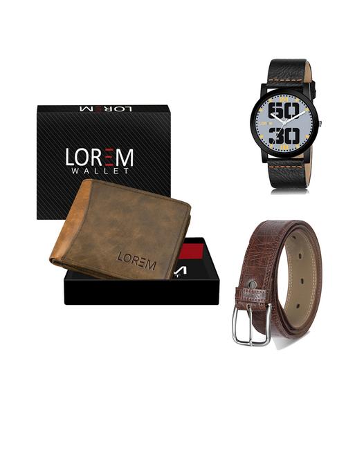 belt, wallet & watch gift combo - 19545579 - Very Small Image - 1