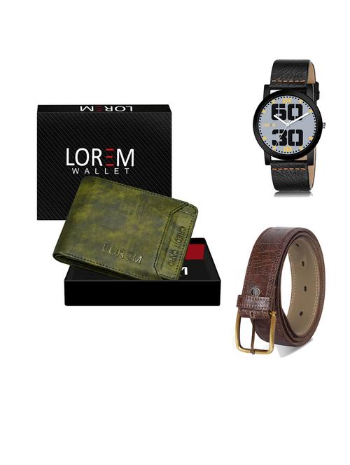 belt, wallet & watch gift combo - 19545584 - Very Small Image - 1