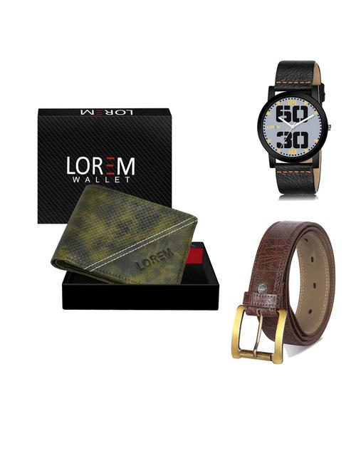 belt, wallet & watch gift combo - 19545624 - Very Small Image - 1