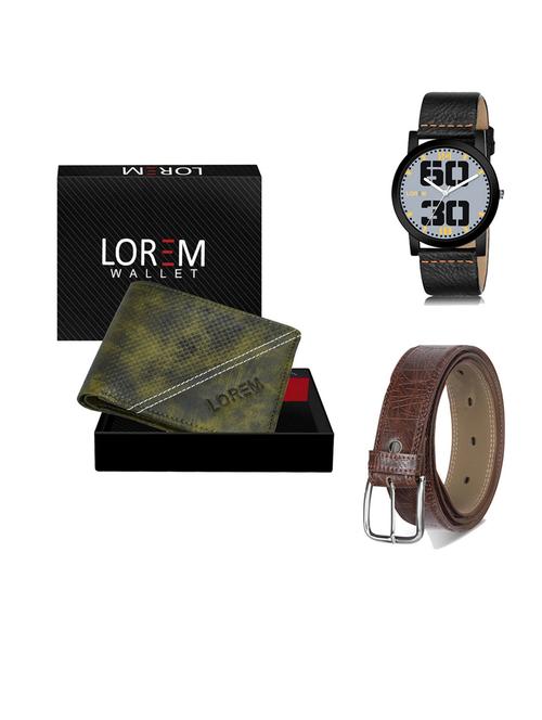 belt, wallet & watch gift combo - 19545627 - Very Small Image - 1