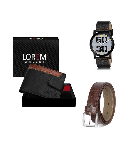 belt, wallet & watch gift combo - 19545691 - Very Small Image - 1