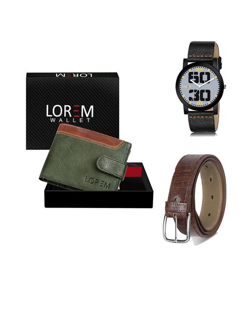 belt, wallet & watch gift combo - 19545699 - Very Small Image - 1