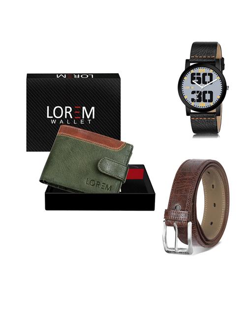 belt, wallet & watch gift combo - 19545701 - Very Small Image - 1