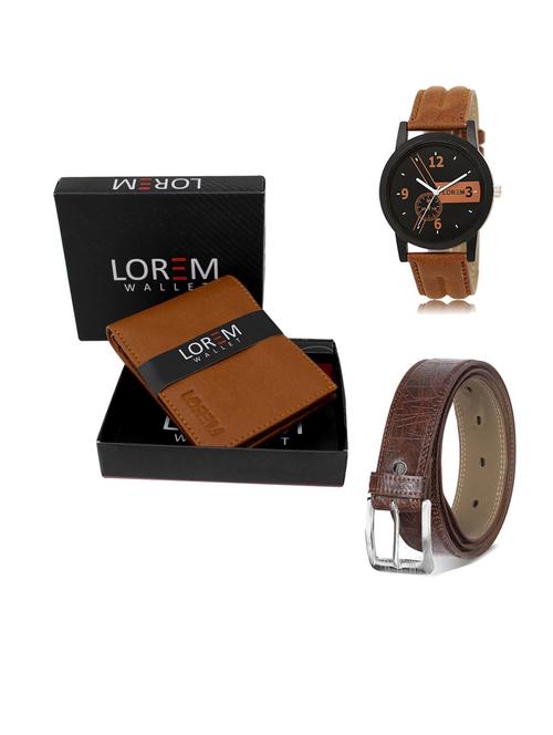 belt, wallet & watch gift combo - 19545713 - Very Small Image - 1