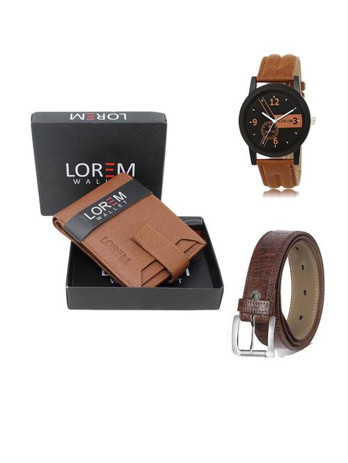 belt, wallet & watch gift combo - 19545751 - Very Small Image - 1
