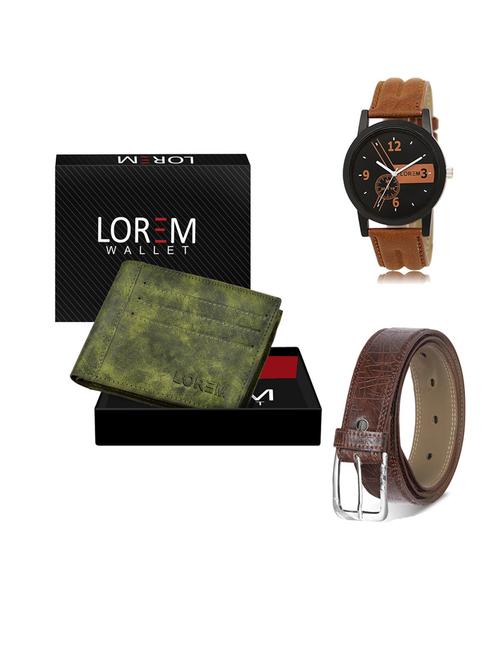 belt, wallet & watch gift combo - 19545796 - Very Small Image - 1