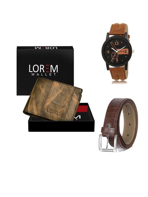 belt, wallet & watch gift combo - 19545811 - Very Small Image - 1
