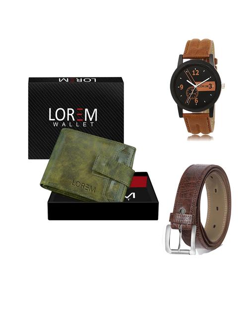 belt, wallet & watch gift combo - 19545823 - Very Small Image - 1