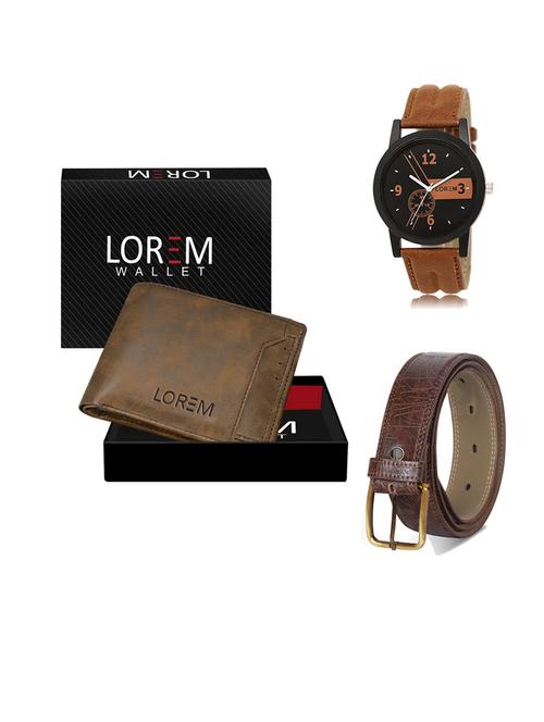 belt, wallet & watch gift combo - 19545836 - Very Small Image - 1