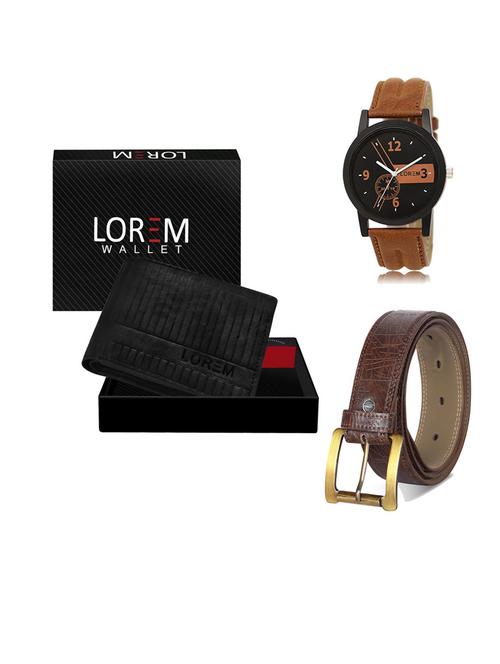 belt, wallet & watch gift combo - 19545876 - Very Small Image - 1