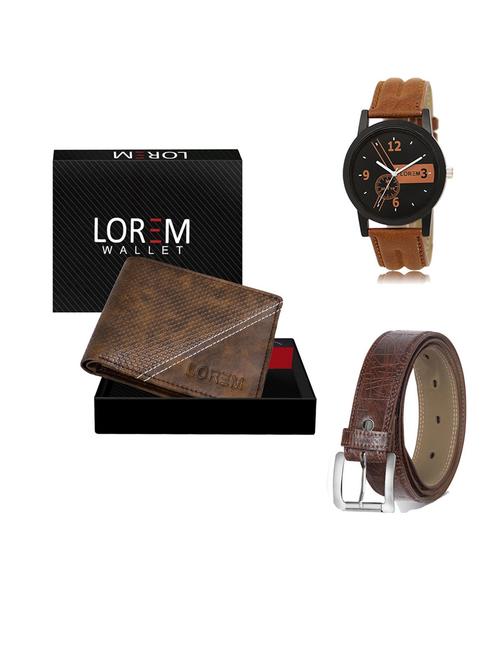 belt, wallet & watch gift combo - 19545883 - Very Small Image - 1