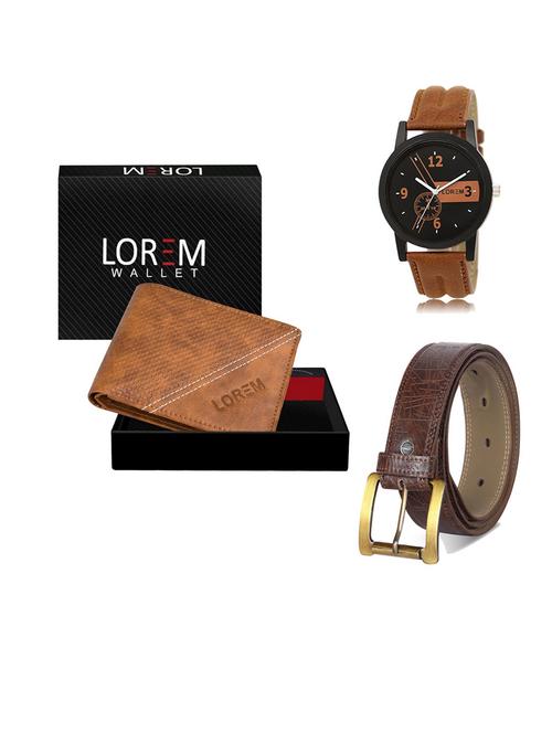 belt, wallet & watch gift combo - 19545888 - Very Small Image - 1