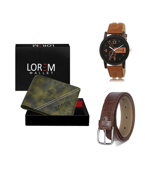 belt, wallet & watch gift combo - 19545897 - Very Small Image - 1