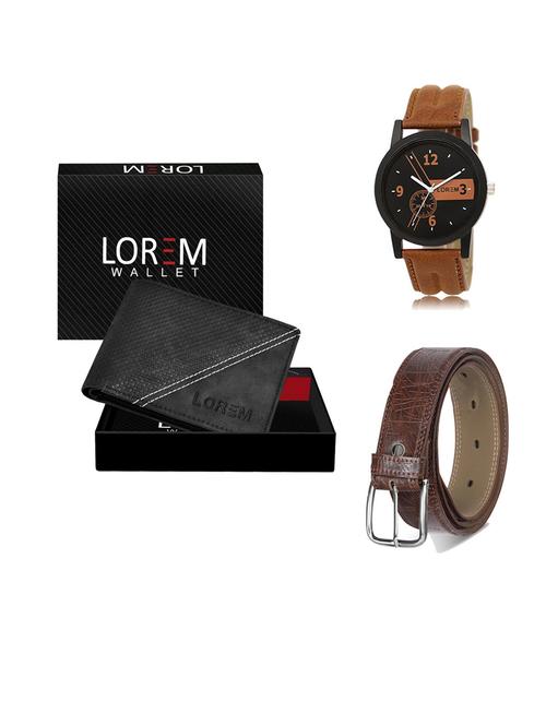 belt, wallet & watch gift combo - 19545903 - Very Small Image - 1