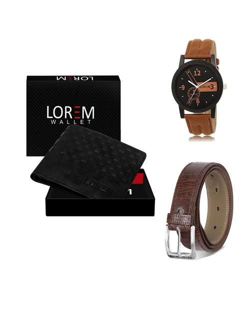 belt, wallet & watch gift combo - 19545929 - Very Small Image - 1