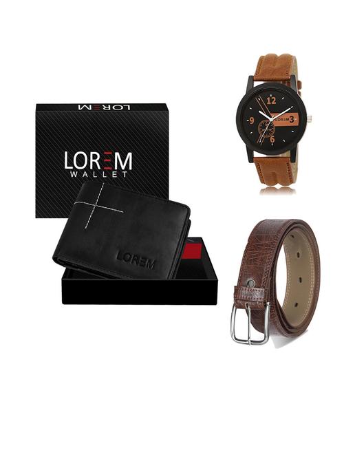 belt, wallet & watch gift combo - 19545933 - Very Small Image - 1