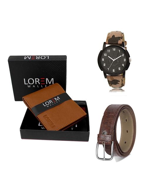 belt, wallet & watch gift combo - 19546251 - Very Small Image - 1